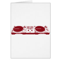 Stanton DJ Setup - Disc Jockey Music DJing Deck Card