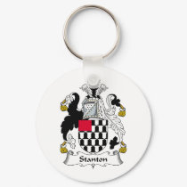 Stanton Family Crest keychains by coatsofarms Stanton Family Crest keychains