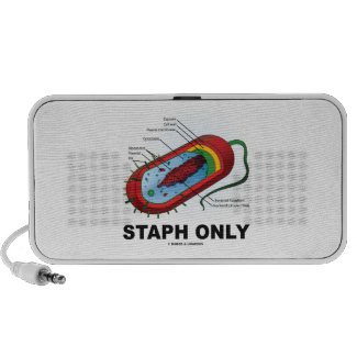 Staph Only (Bacterium Diagram Prokaryote Bacteria) Mp3 Speaker