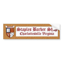 Staples Barber Shop Sticker Bumper Stickers