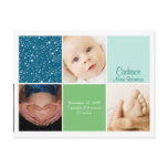 Star 3 Photo Birth Announcement Post Cards