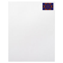 Star and Butterfly Mandala Letterhead Template
