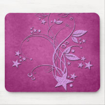 Star and Leaves Mouse Pads