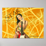 STAR and Red Floyd Rose Guitar posters