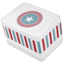 Star and Stripes 4th of July Igloo Cooler Igloo Can Cooler at Zazzle