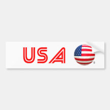 Star and Stripes - USA Soccer Bumper Sticker