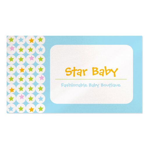 Star Baby Business Cards (front side)
