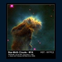 Star Birth Cloud M16 Hubble Telescope Photo posters by Space_Exploration Star Birth Cloud M16 Hubble Telescope Photo posters