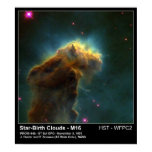 Star Birth Cloud M16 Hubble Telescope Photo