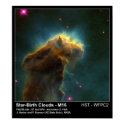 Star Birth Cloud M16 Hubble Telescope Photo posters by Space_Exploration Star Birth Cloud M16 Hubble Telescope Photo posters