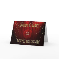 Star Birthday 21 Cards