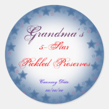 star border canning sticker