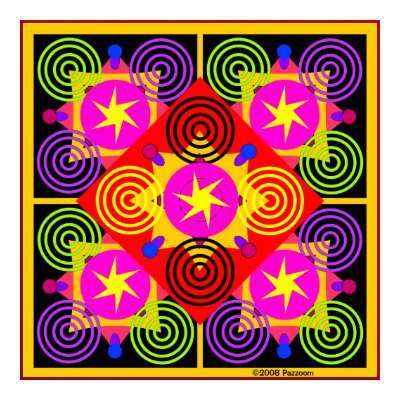 Star Box Geometric Poster by Pazzoom
