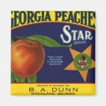 Star Brand Peach Crate Label Fridge Magnet