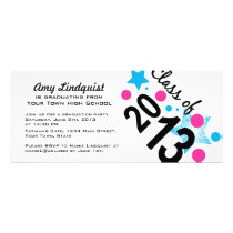 Star Bubble Grad 2013 invitations