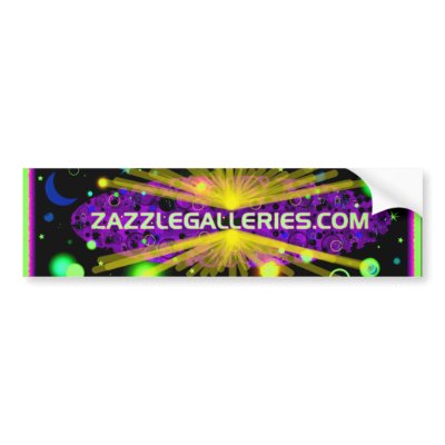 star burst bumper stickers by ZazzleGalleries