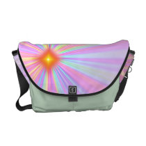 "Star Burst" Design Rickshaw Messenger Bag