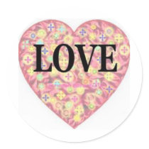 Star Burst Heart of Love stickers by mrmorphic Star Burst Heart of Love stickers