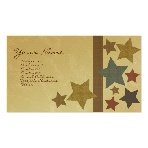 Star Business Card (front side)