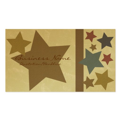 Star Business Card (back side)