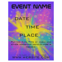 Star Bust Event Flyer flyers