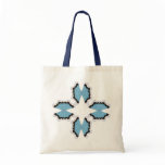 Star Butterflies / Tile Art Tote Bag