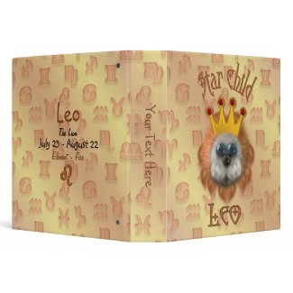 Star Child - Leo Lion Keepsake Album Vinyl Binder