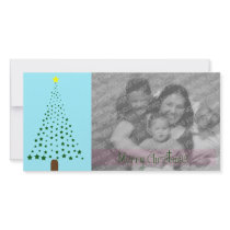 Star Christmas Tree Plain photo cards
