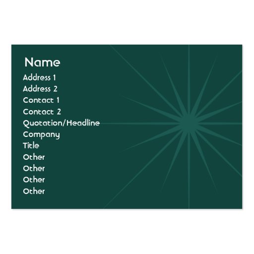 Star - Chubby Business Cards