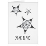 Star Claus Christmas Card