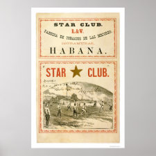 Star Club Baseball 1867 Poster