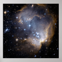 Star cluster NGC 602. posters