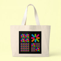 star collage, black frame bags