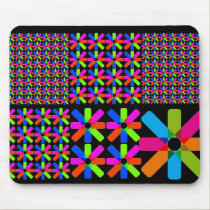 star collage, black mousepads