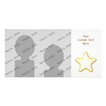 Star Cookie Design. Personalized Photo Card