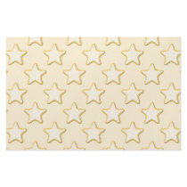 Star Cookies Pattern. Cream and Yellow. Personalized Stationery