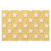 Star Cookies Pattern. Golden Yellow. Stationery