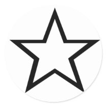 Star design! round stickers