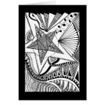 Star doodle card