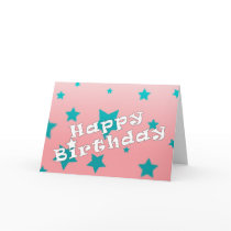 Star Field on your Birthday Greeting Card