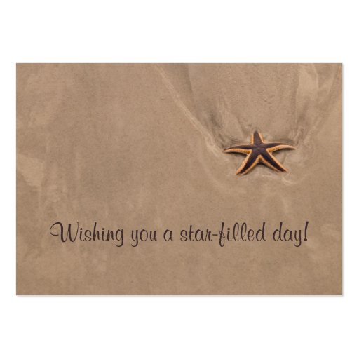 Star-filled Day Profile Card Template Business Card Templates (back side)