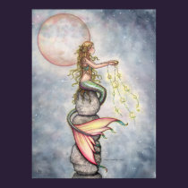 Star Filled Sky Mermaid Poster by Molly Harrison posters