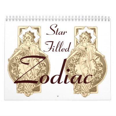Star Filled Zodiac Calendar Star Filled Zodiac Calendar