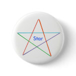 Star - five colored rainbow star reward buttons