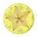 Star Fruit Yellow magnets