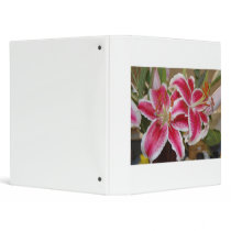 Star Gazer Lily Notebook Binder