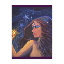 Star Goddess Postcard - By Susan Rodio Art postcards