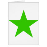 Star Green The MUSEUM Zazzle Gifts Greeting Card
