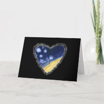 Star Heart Valentine Romance Love Card