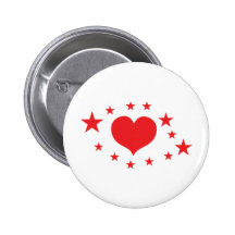 star hearts pin